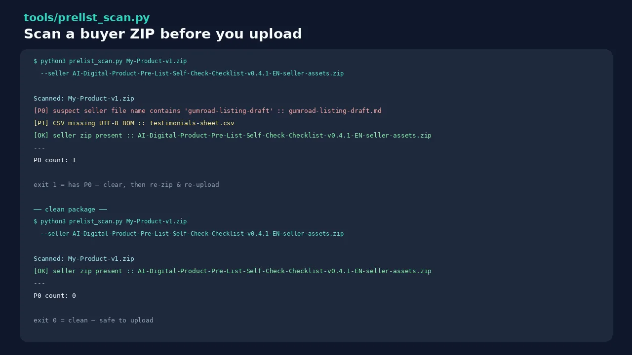 Scanner script example output