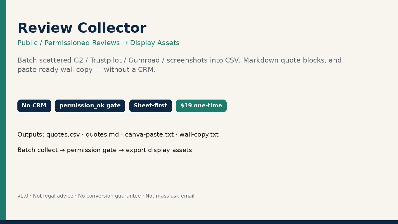 Review Collector cover