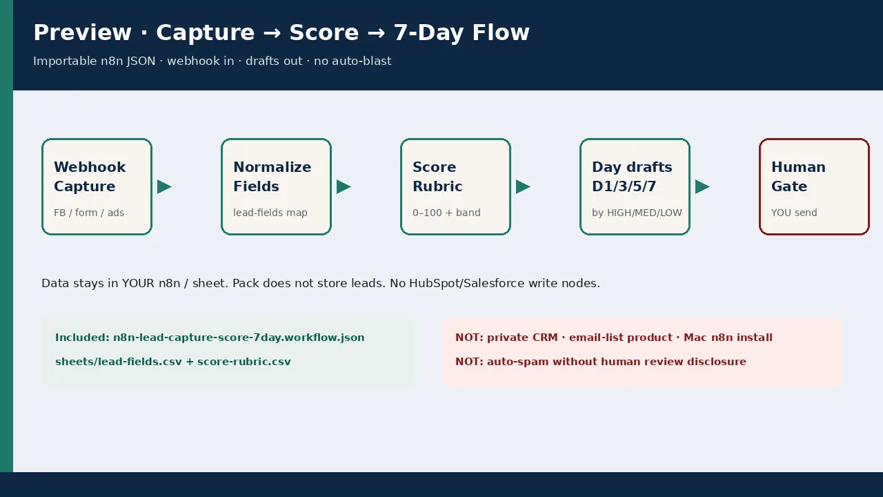 Capture to score to follow-up flow